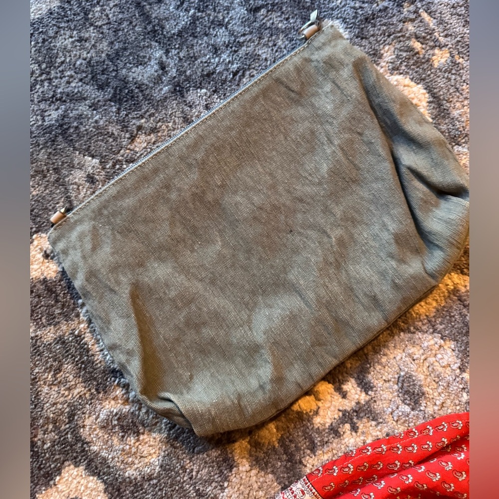 Gray Canvas Pouch - Picture 1 of 5